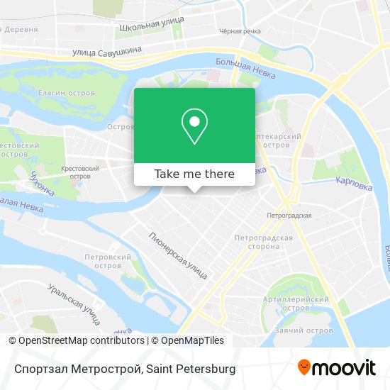 Спортзал Метрострой map