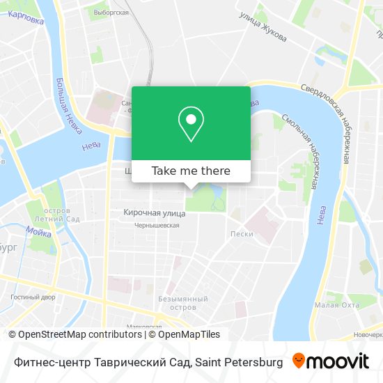 Фитнес-центр  Таврический Сад map