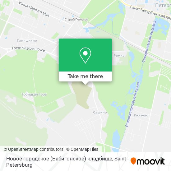 Новое городское (Бабигонское) кладбище map