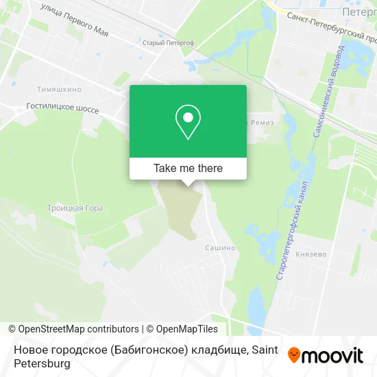 Новое городское (Бабигонское) кладбище map