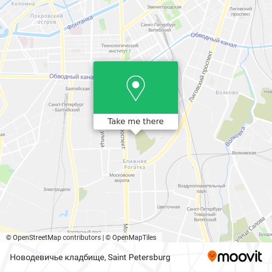 Новодевичье кладбище map