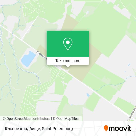 Южное кладбище map