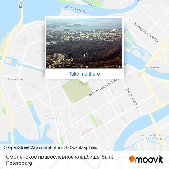 Смоленское православное кладбище map