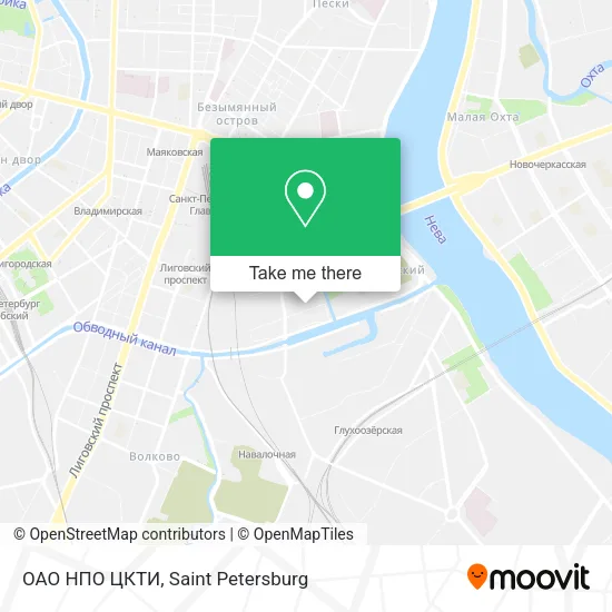 ОАО  НПО ЦКТИ map