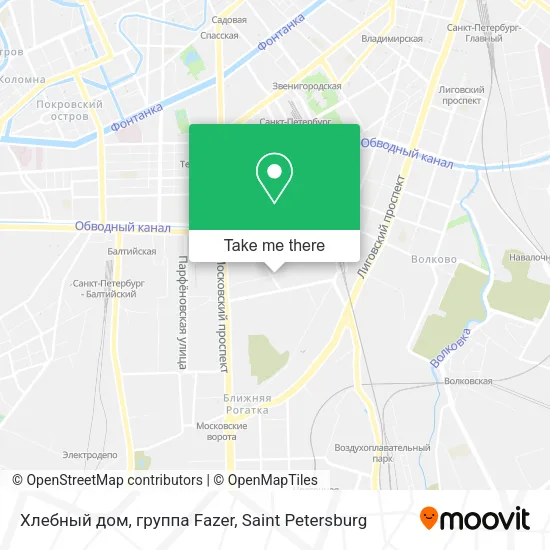 Хлебный дом, группа Fazer map