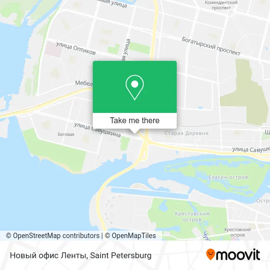 Новый офис Ленты map