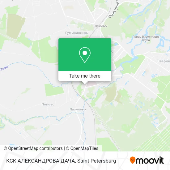 КСК  АЛЕКСАНДРОВА ДАЧА map