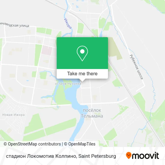 стадион  Локомотив  Колпино map