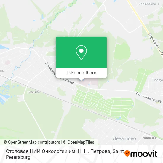 Столовая НИИ Онкологии им. Н. Н. Петрова map