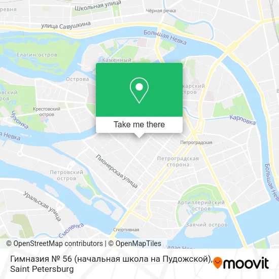 Гимназия № 56 (начальная школа на Пудожской) map