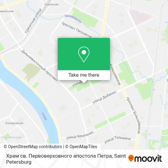 Храм св. Первоверховного апостола Петра map