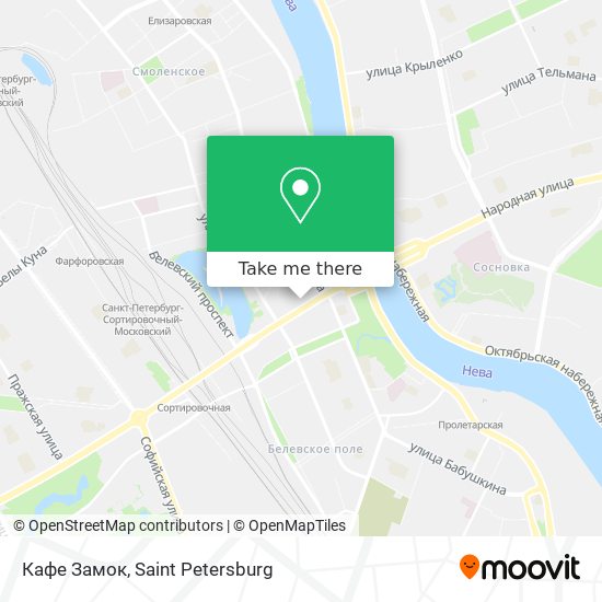 Кафе Замок map