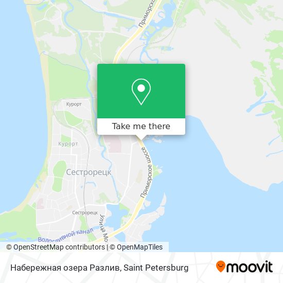 Набережная озера Разлив map