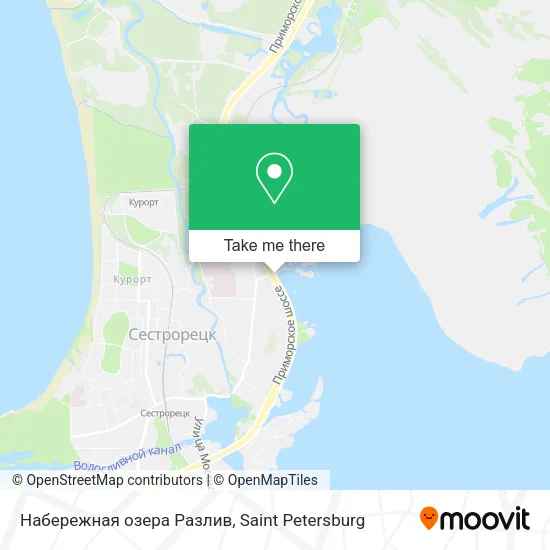 Набережная озера Разлив map
