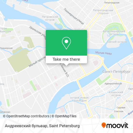 Андреевский бульвар map