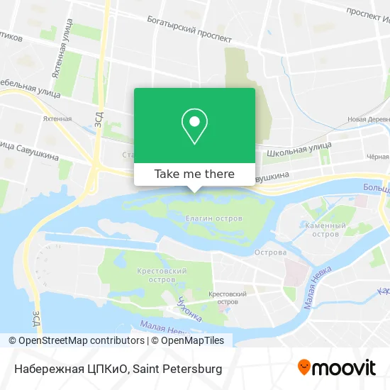 Набережная ЦПКиО map