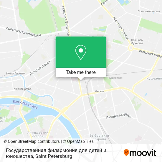 Государственная филармония для детей и юношества map