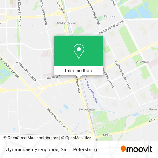 Дунайский путепровод map