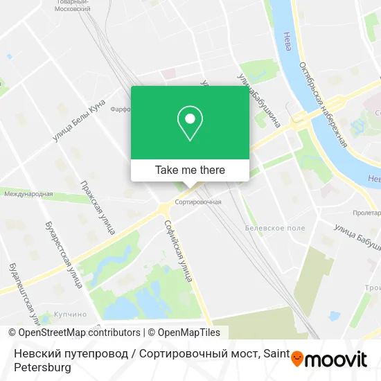 Невский путепровод / Сортировочный мост map