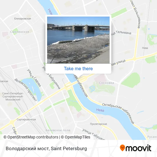 Володарский мост map