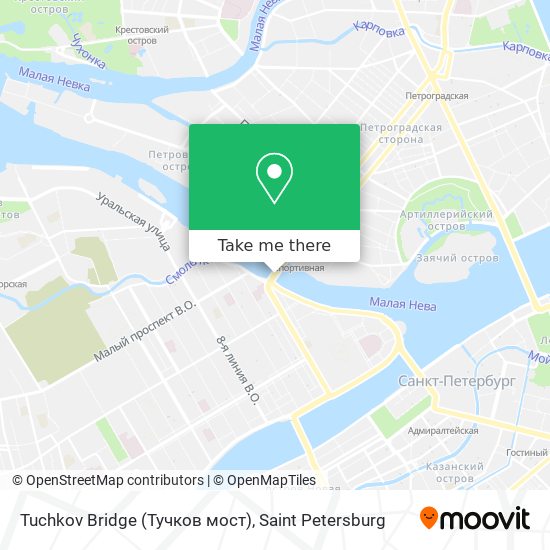 Tuchkov Bridge (Тучков мост) map