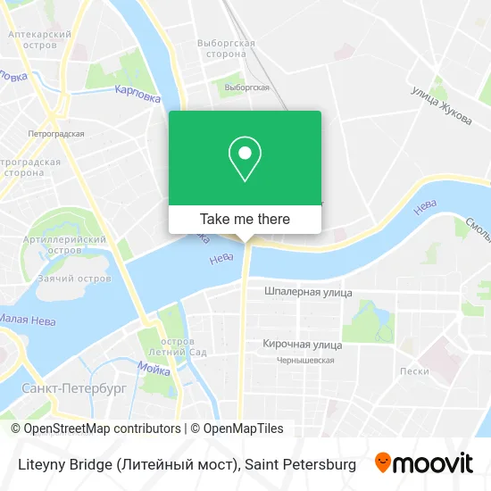 Liteyny Bridge (Литейный мост) map