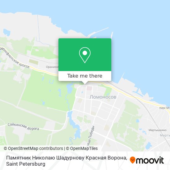 Памятник Николаю Шадурнову  Красная Ворона map