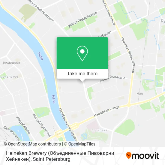 Heineken Brewery (Объединенные Пивоварни Хейнекен) map