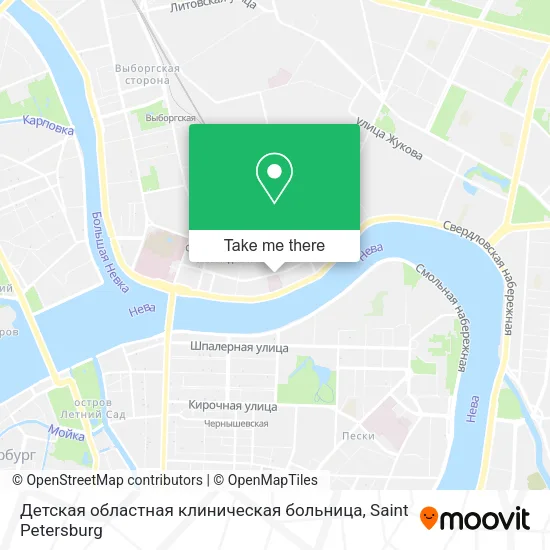 Детская областная клиническая больница map