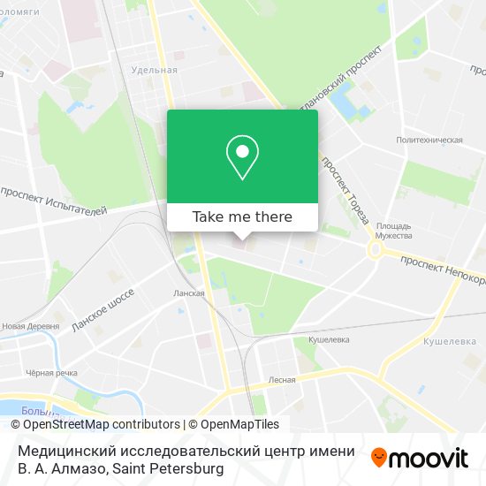 Медицинский исследовательский центр имени В. А. Алмазо map