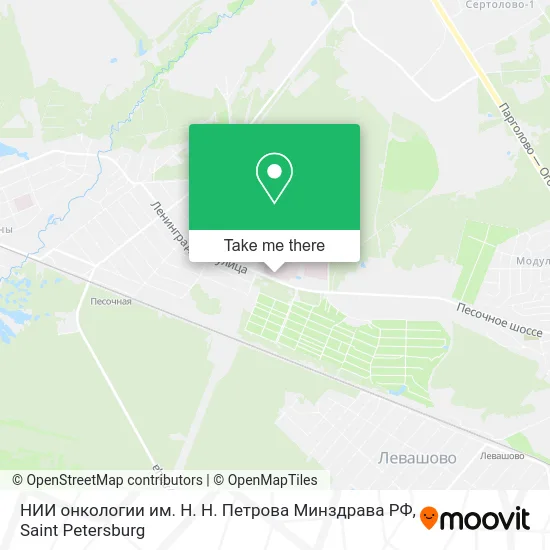 НИИ онкологии им. Н. Н. Петрова Минздрава РФ map