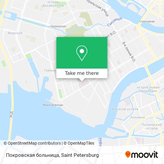 Покровская больница map