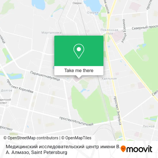 Медицинский исследовательский центр имени В. А. Алмазо map