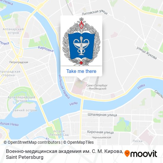 Военно-медицинская академия им. С. М. Кирова map