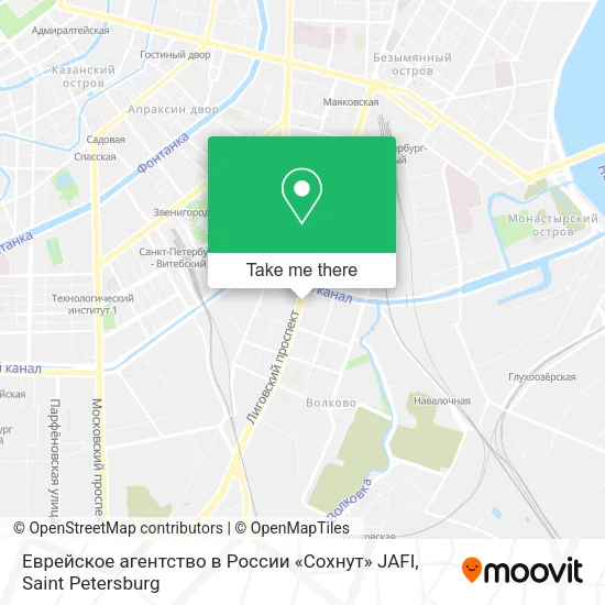 Еврейское агентство в России «Сохнут» JAFI map