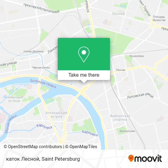 каток  Лесной map