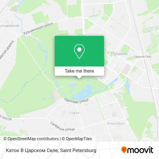 Каток В Царском Селе map