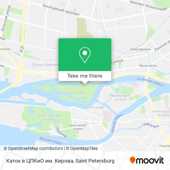 Каток в ЦПКиО им. Кирова map