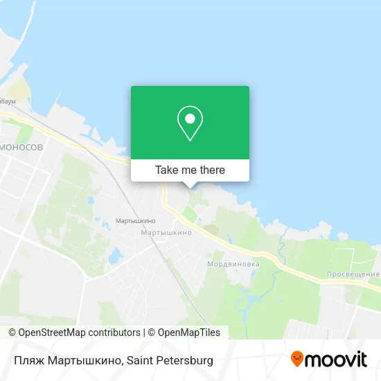 Пляж Мартышкино map