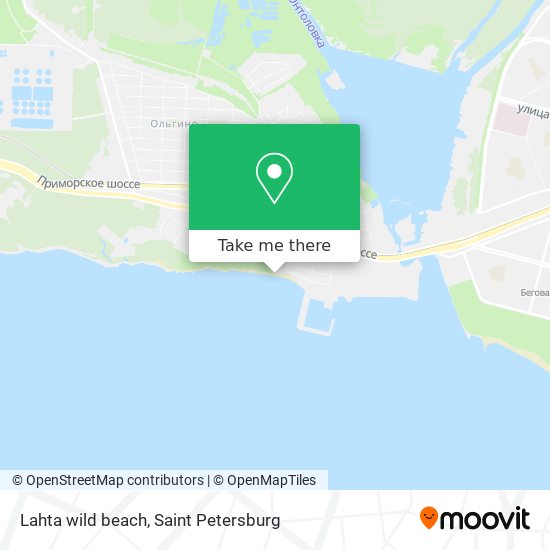 Lahta wild beach map