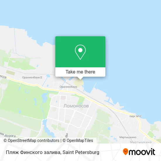 Пляж Финского залива map