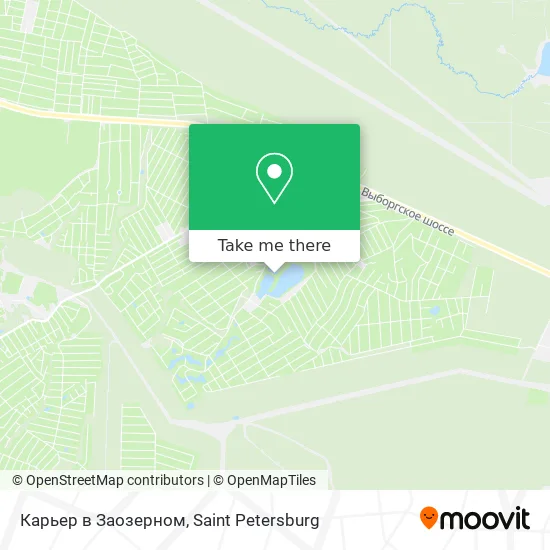 Карьер в Заозерном map