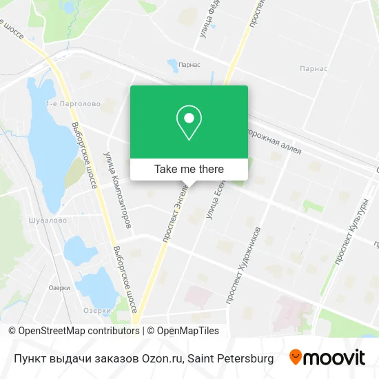 Пункт выдачи заказов Ozon.ru map