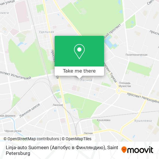 Linja-auto Suomeen (Автобус в Финляндию) map