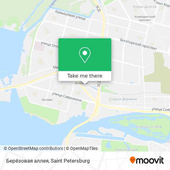 Берёзовая аллея map