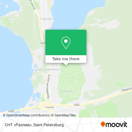 СНТ «Разлив» map