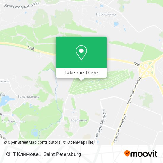 СНТ Климовец map