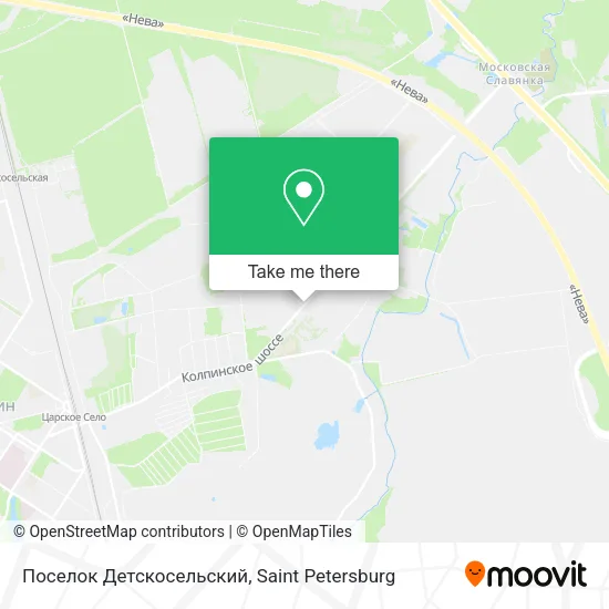 Поселок Детскосельский map