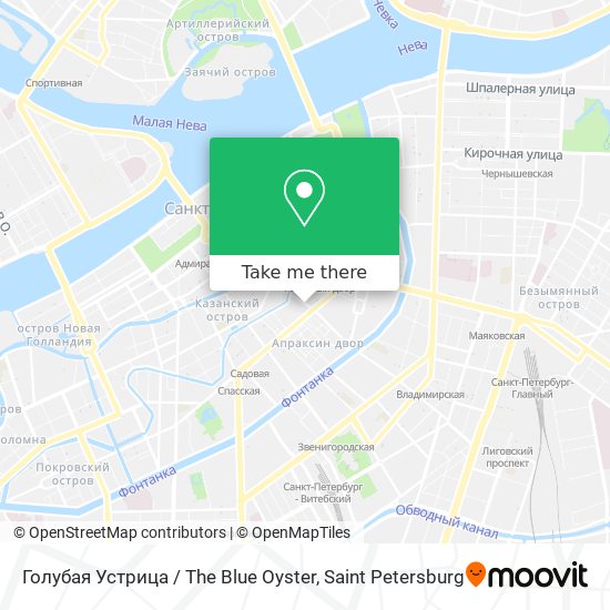 Голубая Устрица / The Blue Oyster map