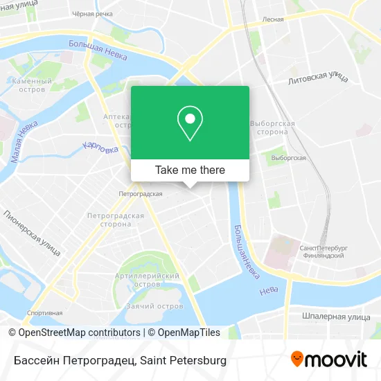 Бассейн Петроградец map